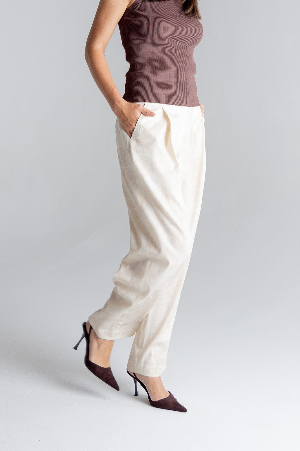 Rowe Pleated Barrel Trouser