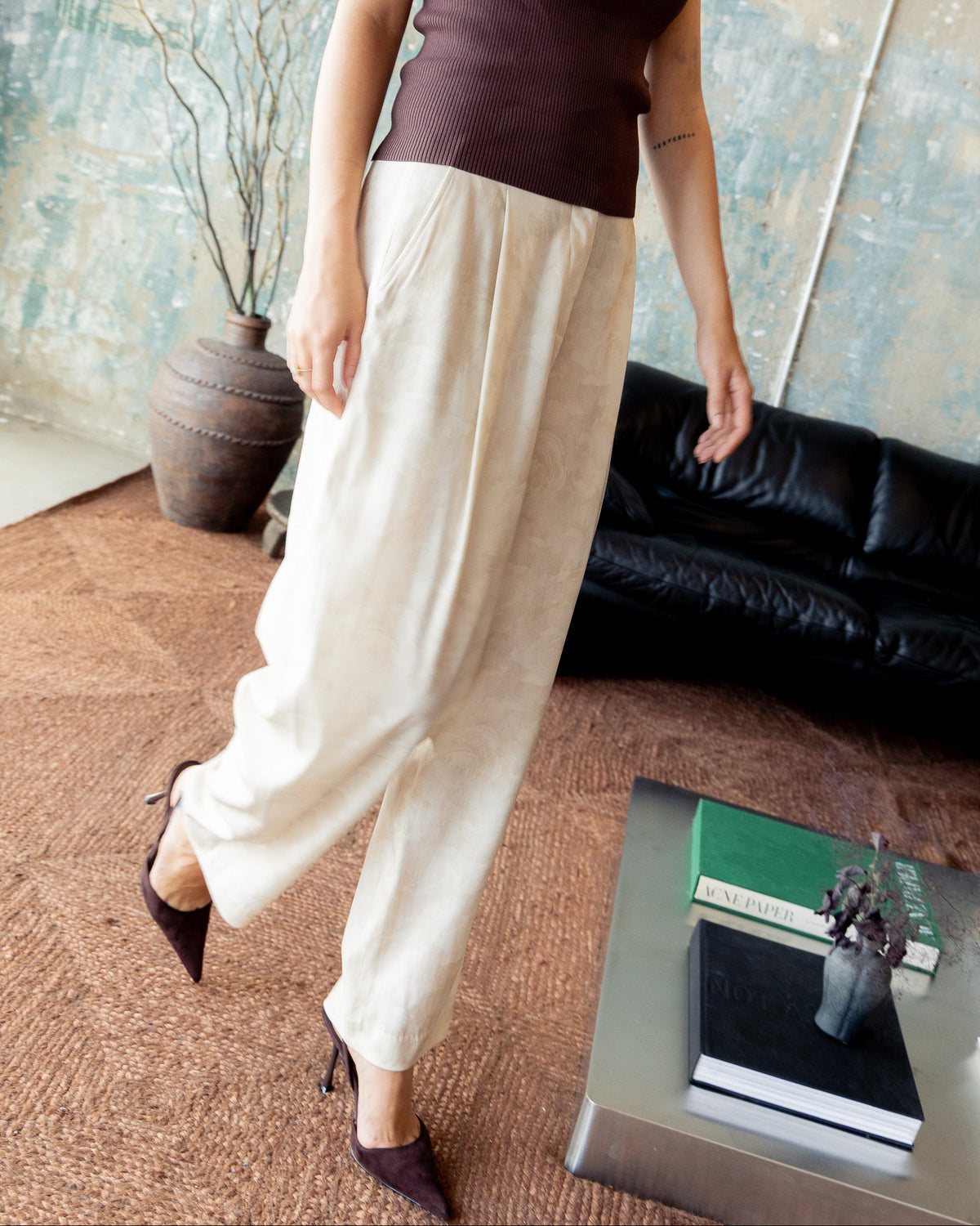 Rowe Pleated Barrel Trouser